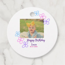 Kinder 1 Geburtstag hinzufügen Name Datum hinzufüg Geschenkanhänger