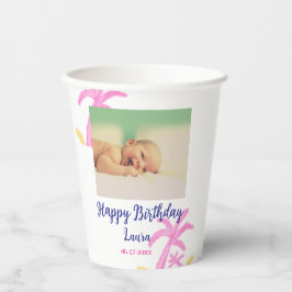 Kinder 1 Geburtstag hinzufügen Name Datum hinzufüg Pappbecher