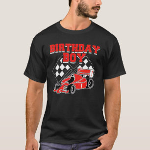 Kinder 1 Geburtstag Junge 1 Jahr alter Wagen Racin T-Shirt