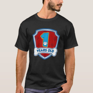 Kinder 1 Jahr 1 Geburtstag Patrol Party Jungen Mä T-Shirt