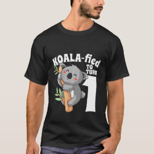 Kinder 1 Jahr alt Koala Geburtstag Koalafied Girl T-Shirt