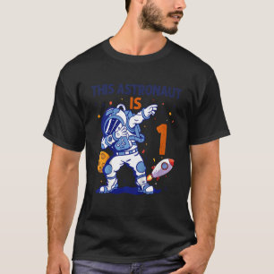 Kinder 1 Jahr Astronautenraumplanet 1. Birthda T-Shirt