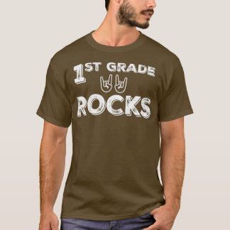 Kinder 1. Klasse Rocks zurück zum grafischen T-Shi T-Shirt