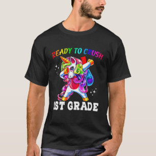 Kinder 1. Klasse Unicorn Erster Tag Schulgeschenk T-Shirt