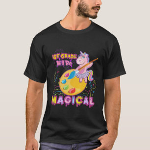 Kinder 1. Klasse wird magisches Einhorn 1. Tag O T-Shirt