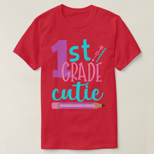Kinder 1. Klasse zurück zur Schule 3. Klasse 1  T-Shirt (Design vorne)