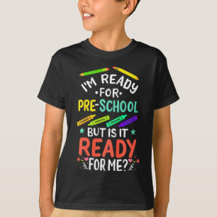 Kinder 1. Tag im Kindergarten Vorkindergarten Erst T-Shirt