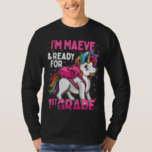 Kinder 1st Grader Einhorn Ich bin fertig und berei T-Shirt