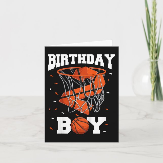 Kinder 2 Geburtstag Basketball Kinder Karte (Vorderseite)
