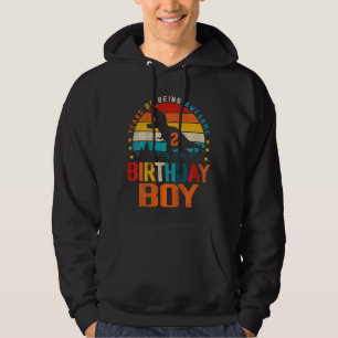 Kinder 2. Geburtstag Dinosaurier Rex 2 Jahre als e Hoodie