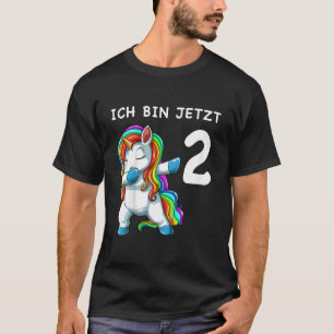 Kinder 2. Geburtstag Entführung Einhorn 2 Jahre al T-Shirt