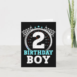Kinder 2. Geburtstag Junge 2 zweites Rennen Auto G Karte
