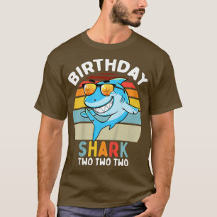 Kinder 2. Geburtstag Junge Hai 2 Jahre Jungen Matc T-Shirt