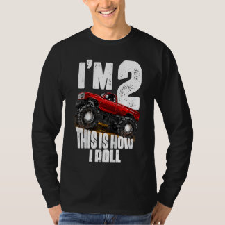 Kinder 2. Geburtstag Junge Monster Truck Regel Jam T-Shirt