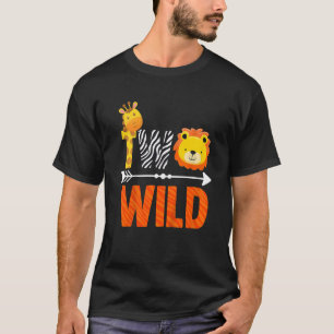 Kinder 2. Geburtstag Junge Tier Safari Baby Lion 2 T-Shirt