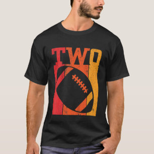 Kinder 2. Geburtstag Jungen 2 Jahre alt Zwei Fußba T-Shirt