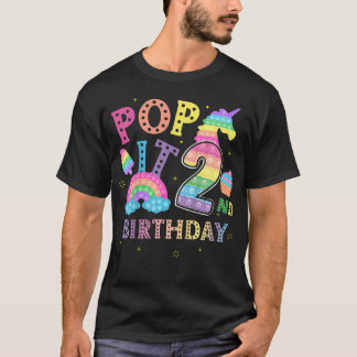 Kinder 2. Geburtstag Pop 2 Jahre Party für Gigi T-Shirt