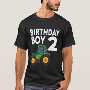 Kinder 2. Geburtstagsbauerntraktor 2 2 Jahre alter T-Shirt