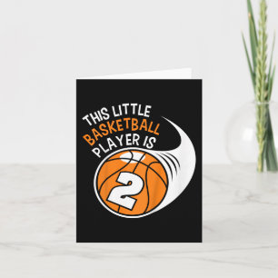 Kinder 2 Geburtstagskinder Basketball Sport 2 Jahr Karte