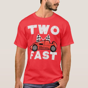 Kinder 2. Geburtstagsrennen Zwei schnelle 2-jährig T-Shirt
