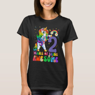 Kinder 2 Jahre alt 2. Geburtstag Mädchen Prinzessi T-Shirt