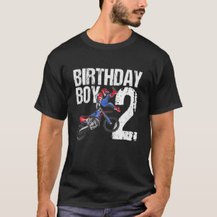 Kinder 2 Jahre alt Dirt Bike Geburtstagsparty Moto T-Shirt