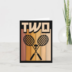 Kinder 2 Jahre alt Dminton Geburtstag Junge 2. Geb Karte