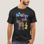 Kinder 2 Jahre alt Elefant ist mein 2. Geburtstags T-Shirt<br><div class="desc">Kinder 2 Jahre alt Elefant Sein mein 2. Geburtstag Mädchen Elefant</div>