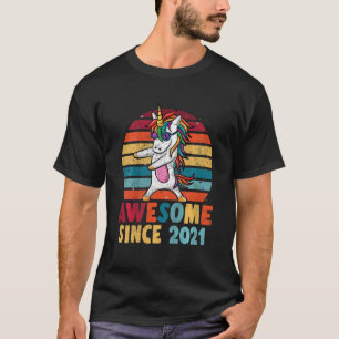 Kinder 2 Jahre alt Mädchen Flossing Einhorn Phanta T-Shirt