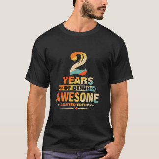 Kinder 2 Jahre alte Geschenke Vintag 2019 Limited  T-Shirt