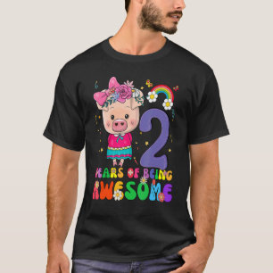 Kinder 2 Jahre alte Teenager 2. Geburtstag Jungen T-Shirt