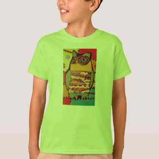 Kinder 3/4 Schlufflauch T - Shirt mit heller Schal
