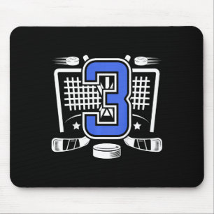 Kinder 3. Eishockey-Geburtstag 3 Jahre altes Eisho Mousepad