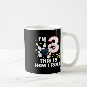 Kinder 3. Geburtstag Bowling ich bin 3 so bin ich  Kaffeetasse