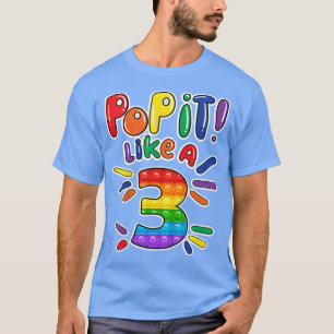 Kinder 3. Geburtstag Mädchen Pop es wie ein 3 Jahr T-Shirt