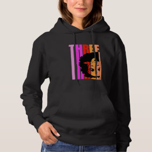Kinder 3 Heute Black Girl Queen Retro 3. Afro Hair Hoodie