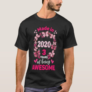 Kinder 3 Jahre alt 3. Geburtstag Geboren im Jahr 2 T-Shirt