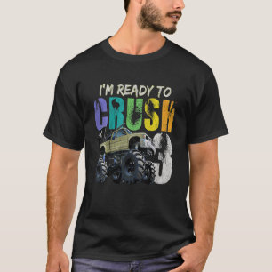 Kinder 3 Jahre alt 3. Geburtstag Monster Truck I A T-Shirt