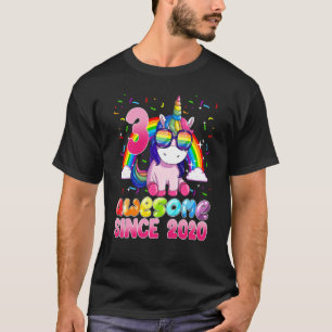 Kinder 3 Jahre alt Einhorn Phantastisch seit 2020 T-Shirt