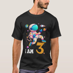 Kinder 3 Jahre alt Geburtstag Junge Astronautin Sp T-Shirt