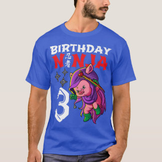 Kinder 3 Jahre alt Kawaii Niedliches Schwein Japan T-Shirt