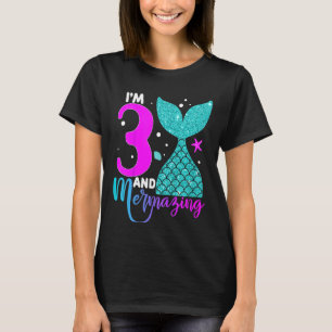 Kinder 3 Jahre alt Mädchen Zweite 3. Geburtstag Me T-Shirt