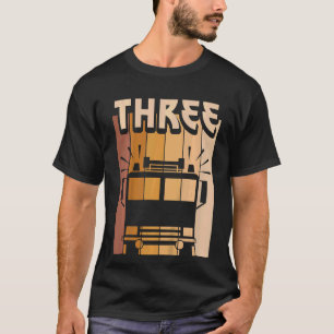 Kinder 3 Jahre alter Feuerzug Geburtstag Junge Mäd T-Shirt