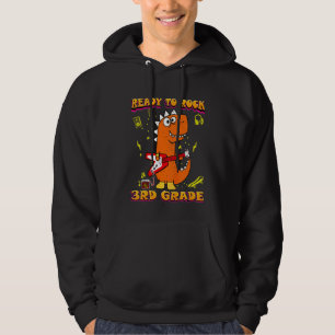 Kinder 3. Klasse Hier gehe ich Trex Dino Kostüm Wi Hoodie