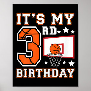 Kinder 3. Sketch Geburtstag 3 Jahre alter Sketch-P Poster