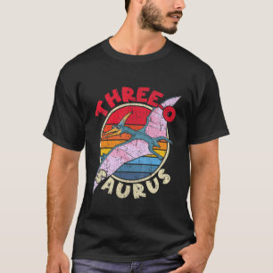 Kinder 3Rd Geburtstag Three O Saurus Pterodactylus T-Shirt