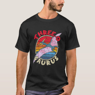 Kinder 3Rd Geburtstag Three O Saurus Pterodactylus T-Shirt