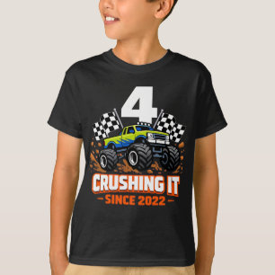 Kinder 4. Geburtstag 4 Jahre alte Jungen, geboren T-Shirt