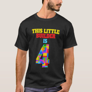 Kinder 4. Geburtstag 4 Jahre alter Bauer Boy Girl T-Shirt