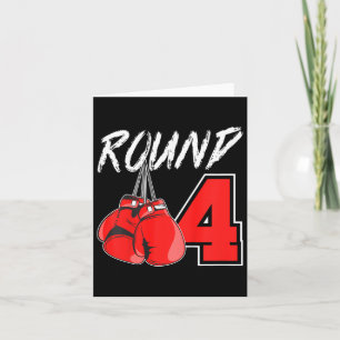 Kinder 4 Geburtstag Boxenjungen 4 Jahre alter Boxe Karte